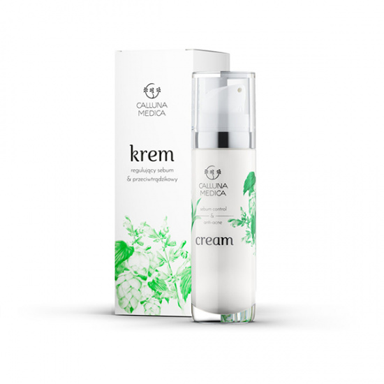 Naturalny Krem Przeciwtrądzikowy i Regulujący Sebum - Calluna Med